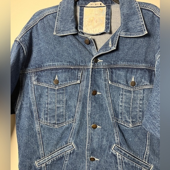 Vintage Gitano Denim Oversized Jean Jacket with Pockets - Picture 4 of 7